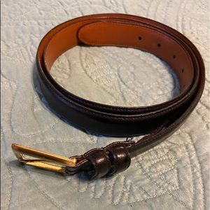 BLACK LEATHER BELT